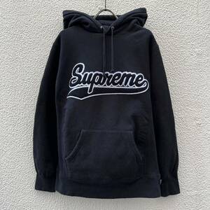 Supreme シュプリーム Sサイズ ブラック Black プルオーバー フーディ ロゴ パーカー