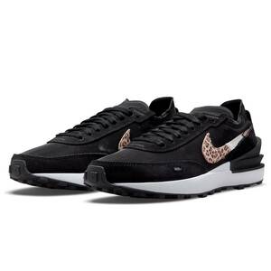 ☆NIKE WMNS WAFFLE ONE SE 黒/ベージュ豹/白蛇/銅色 27.0cm ナイキ ウィメンズ ワッフルワン SE レオバード スネーク DJ9776-001