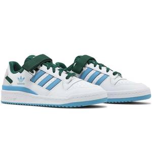 ☆adidas FORUM LOW CREST 白/水色/濃緑 24.0cm アディダス フォーラム ロウ クレスト FY6816