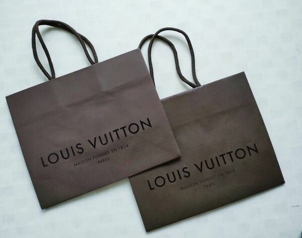 美品 Louis Vuitton ショップバッグ2枚セット ルイ・ヴィトン ショップ紙袋