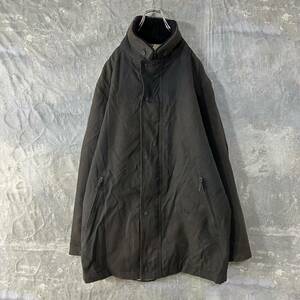 ◆BURBERRY コート ネイビー 52 メンズ NOH1435 Burberry スウィングトップ ブルゾン コート マウンテンパーカー ステンカラーコート