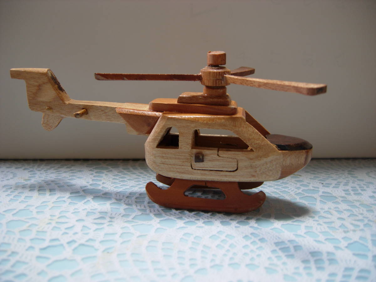 Handmade Balinese wooden helicopter interior 1, Handmade items, interior, miscellaneous goods, ornament, object