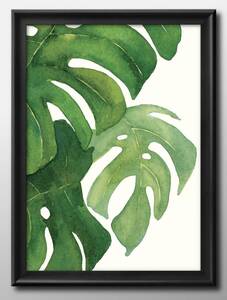 Art hand Auction 11905■Бесплатная доставка! Плакат А3 Ботанический Скандинавия/Корея/Живопись/Иллюстрация/Матовый, резиденция, интерьер, другие