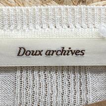 NA49【2003】Doux archives レディーストップス ニットセーター サイズ 表記なし 七分袖 色 白系【220102000084】_画像3