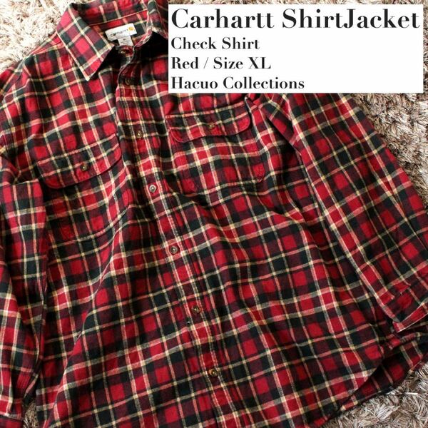 【ヴィンテージ古着】Carhartt チェック柄 シャツジャケット