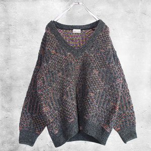 FIUME DESIGN KNIT SWEATER ニット セーター 柄ニット アルパカニット