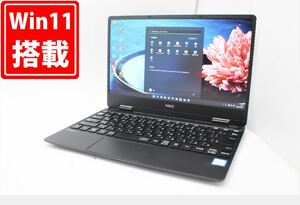 中古 フルHD 12.5インチ NEC VersaPro VKT13H-4 Windows11 八世代 i5-8200Y 8GB 256GB-SSD カメラ 無線 Office付 中古パソコンWin11 税無