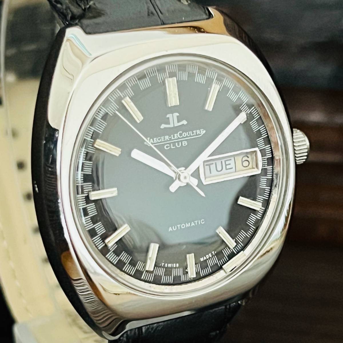 動作良好 ジャガールクルト クラブ JAEGER LECOULTRE CLUB