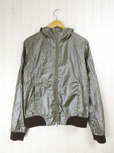  And A And A Parker jacket nylon Zip up khaki Brown 42 lady's 