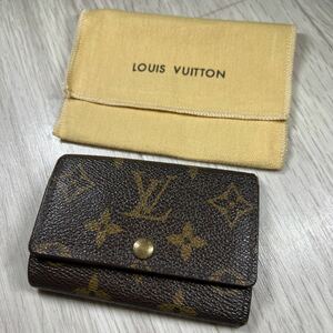 本物 ルイヴィトン モノグラム 6連キーケース LOUIS VUITTON A48