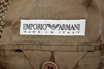 L-2081★美品★EMPORIO ARMANI エンポリオアルマーニ★秋冬 ウール ネップ イタリア製 正規品 3つボタン テーラードジャケット ブレザー 50_画像4