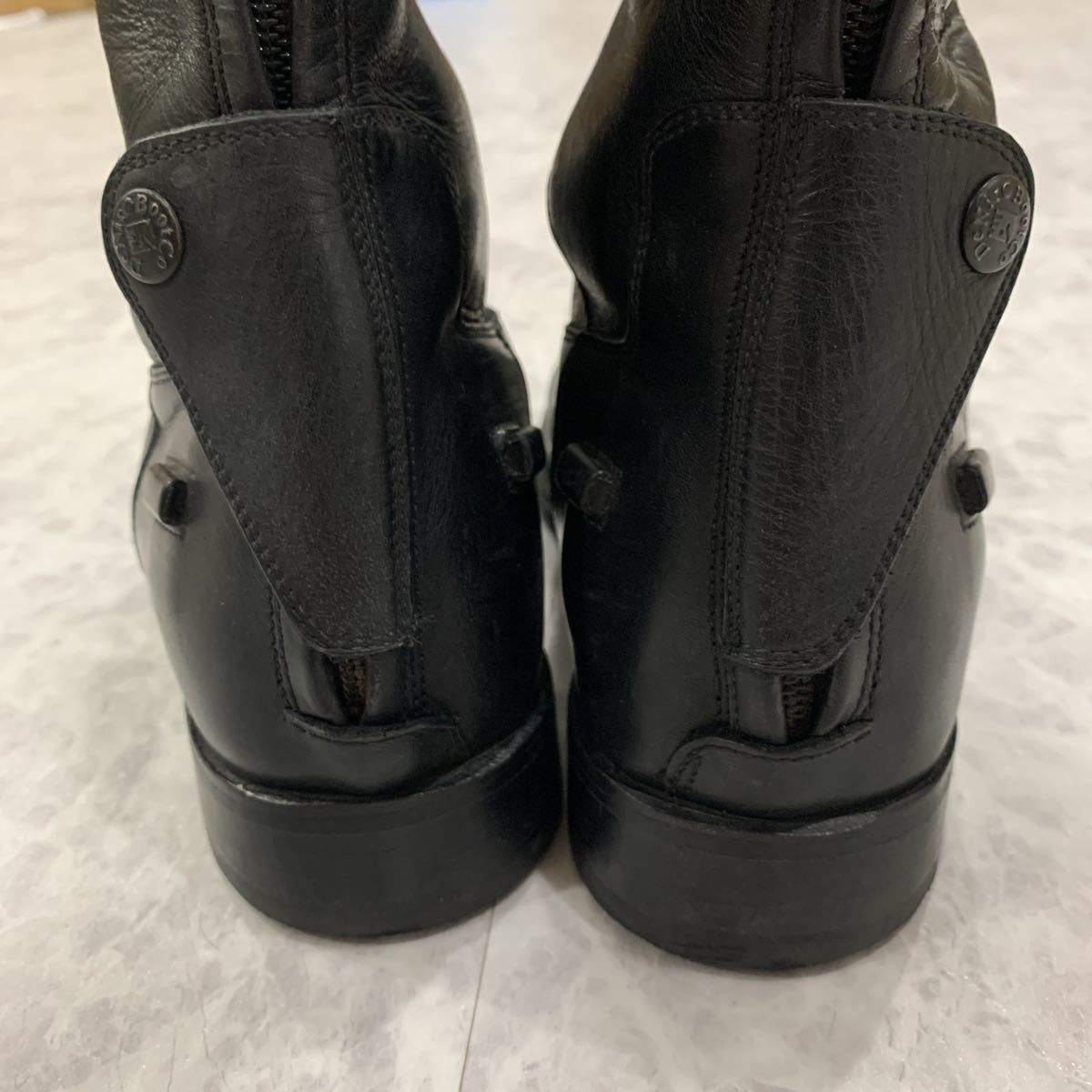 美品乗馬ブーツデニーロ DeNiro Boot 39 24.5 黒 ジョッキー 靴 ブーツ