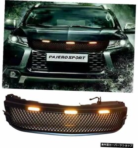 Vechile Front Grill Grille Fit For Mitsubishi Pajero Sports 2016 2017 2018 Racing Grills Front Bumper Mesh Mask Cover Car Parts