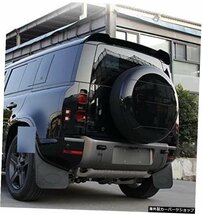 ランドローバーディフェンダー2020用ブラックスペアタイヤカバー2021スペアタイヤプラスチックホイールカバーABS Black Spare tire cover_画像4