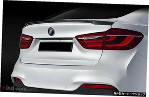 BMWX6XシリーズX6F16用201420152016 2017高品質カーボンファイバー素材リアスポイラーテールトランクウィングブーツリップモールディング