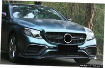 メルセデスベンツEクラスW213E200 E260 E300 E350 E63 2016-2020バンパーディフューザースポイラー用カーボンファイバーフロントリップス_画像5