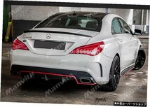 メルセデスベンツCLAクラスW1172013-15スポーツディフューザーCLA180CLA200カーボンファイバーリアバンパーリップスポイラーリアディフュ_画像3