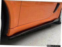 ポルシェ718ボクスターケイマン201620172018カーボンファイバーサイドスカートエプロンボディキット2psc Fit For Porsche 718 Boxster Cay_画像2