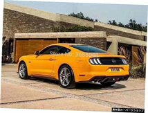 SHCHCG For Ford Mustang Coupe 2-Door 2015-2019 ABS Racingリアバンパーリップスポイラーリアディフューザースキッドプレートプロテクタ_画像2