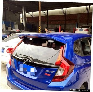 ホンダフィットジャズ2014201520162017 ABS Plastic Unpainted Primer Color Rear Boot Trunk Wing Spoiler Car Accessories For Honda Fi