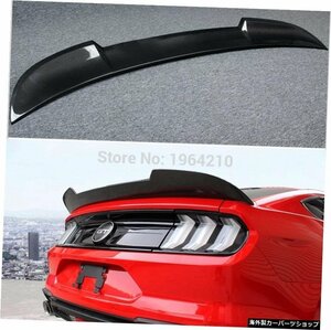 For Ford Mustang 2015 2016 2017 2018 2019カーボンファイバーリアルーフスポイラーテールトランクスポイラーウィングブーツリップモール