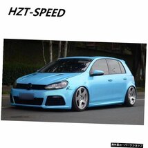 未塗装PP素材車体キットフロントリアバンパーサイドスカートグリルVWゴルフ6MK6フェイスリフトR20スタイル Unpainted PP Material Car Bod_画像5