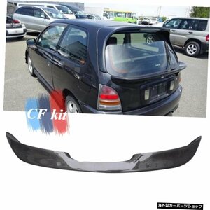 トヨタスターレットGLANZAEP911996-1999リアルカーボンファイバースポイラーリアミドルウィング For TOYOTA Starlet GLANZA EP91 1996-199