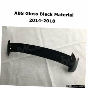 【ABSグロスブラック】ABSカーボンルック素材リアトランクブーツスポイラーグロスブラックルーフリップウィングスポルシェマカン201420152