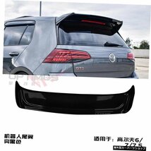 【GTIブライトブラック】フォルクスワーゲンVWゴルフ7MK77.5 Rline GTI R GTI /Rスポイラー2014-2019ABSプラスチック製リアルーフトランク_画像2