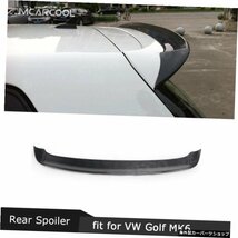 【FRPグロスブラック】VWゴルフ用カーボンファイバーオートカーリアトランクスポイラーウィング6MK6VI R20GTI2009-2013リアウイングスポイ_画像2