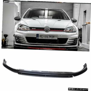 フォルクスワーゲンMK7GT＆Iダブルレイヤーバンパー用カーボンファイバーフロントバンパーリップスポイラー Carbon Fiber Front Bumper Li