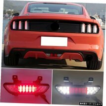 1PCS For Ford Mustang 2015 2016 2017 2018 2019 2020カーLEDリフレクターリアフォグランプブレーキライトバックアップランプリアバンパ_画像2