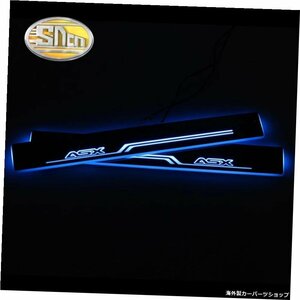 SNCN Car LED Door Sill For Mitsubishi ASX RVR 2011-2019 Ultra-thin Acrylic Dynamic LED Welcome Light Scuff Plate Pedal SNCN Car