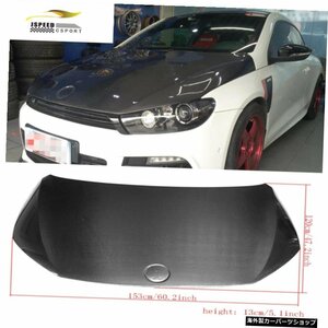 フォルクスワーゲンVWシロッコR2009-2014用カースタイリングカーボンファイバーレーシングフロントエンジンボンネットフードカバー Car-St