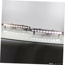 2PCS LED DRL For Audi Q7 2006-2015ダイナミックイエローターンシグナルランプ防水LEDデイタイムランニングライトフロントバンパーフォグ_画像2