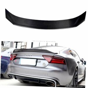 AUDI A7 S7RS7用カーアクセサリー201320142015 2016 2017 2018カーボンファイバーリアルーフスポイラーテールトランクウィングデコレーシ