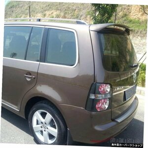 MONTFORD For Volkswagen Touran 2007-2013 Auto ABSプラスチック無塗装カラーリアトランクブーツウィングリアルーフスポイラーカーアクセ