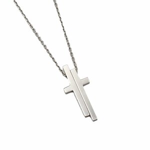  Gucci Tom Ford период раздельный Cross колье 750 K18WG белое золото женский ювелирные изделия GUCCI