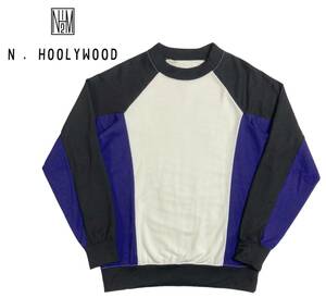 N.HOOLYWOOD 切替 カットソー 36 エヌハリウッド Nハリ 長袖 Tシャツ