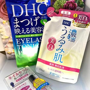 DHCアイラッシュトニックペン&乳液&ネイルセラムルーロペン3点セット