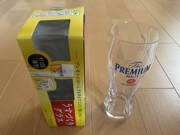 SUNTORY The PREMIUM MALTS うすづくりグラス 350ml 未使用新品 送料込