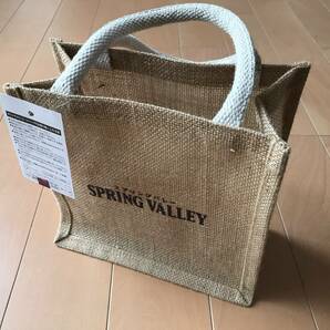 KIRIN SPRING VALLEY オリジナルミニトートバッグ　本体：ジュート　PP 製　未使用新品　送料込z