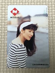 [ unused ] telephone card Yoshinaga Sayuri niseiNISSAY Japan life guarantee .. company 