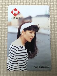 【未使用】テレホンカード　吉永小百合　　ニッセイ　　NISSAY 日本生命保険相互会社