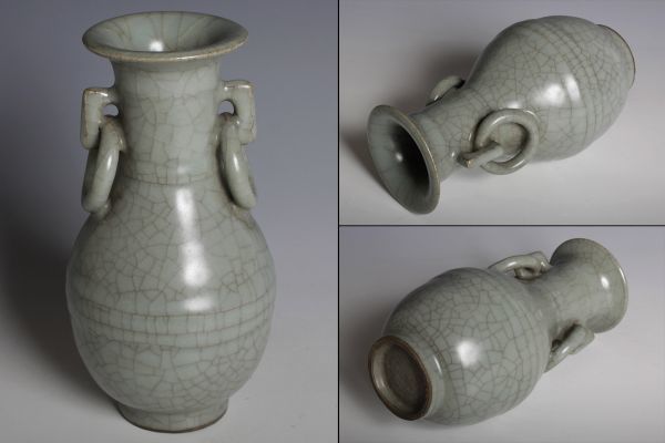 2023年最新】Yahoo!オークション -青磁 花瓶 耳付き(陶芸)の中古品