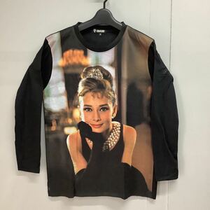 DBB65. ロングTシャツ　Mサイズ　Audrey Hepburn オードリーヘップバーン　ヘプバーン　ロンT