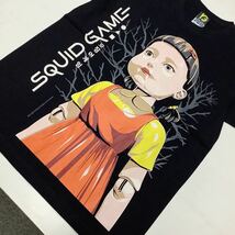 SR11A4. デザインTシャツ Mサイズ　Squid Game ② イカゲーム_画像4