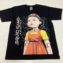 SR11A4. デザインTシャツ Mサイズ　Squid Game ② イカゲーム_画像1