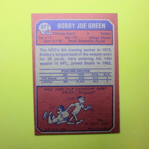 1973 Topps Football #377 Bobby Joe Greenの画像2