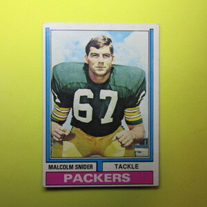 1974 Topps Football #318 Malcolm Snider